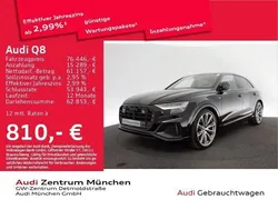 Mythosschwarz metallic Gebraucht 2022 Audi Q8 Ambiente SUV | 76.446 €