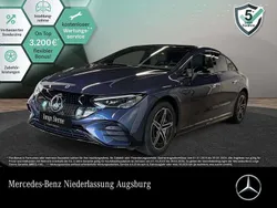 Blau Gebraucht 2024 Mercedes EQE300 AMG Limousine | 48.990 € (Superpreis)