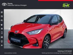 Tokio fusion rot metallic, dach schwarz Gebraucht 2021 Toyota Yaris Hybrid Edition | 19.480 € (Guter Preis)