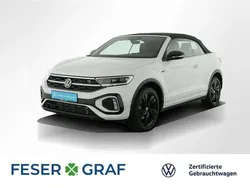 Pure white schwarz Gebraucht 2024 VW T-Roc Cabriolet R-line Cabrio | 32.420 € (Superpreis)