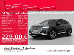 Mythosschwarz metallic Gebraucht 2022 Audi Q4 e-tron S-Line SUV | 37.456 € (Fairer Preis)