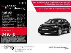 Mythosschwarz metallic Gebraucht 2024 Audi A3 Sportback Advanced Limousine | 30.930 € (Guter Preis)