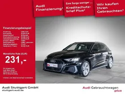 Schwarz Gebraucht 2023 Audi A3 Sportback S-Line Limousine | 28.420 € (Guter Preis)