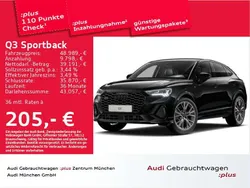 Mythosschwarz metallic Gebraucht 2025 Audi Q3 S-Line SUV | 48.989 € (Etwas zu teuer)
