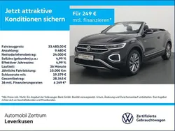Schwarz Gebraucht 2024 VW T-Roc Cabriolet Goal Cabrio | 33.480 €