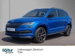 Raceblau metallic Gebraucht 2021 Skoda Karoq SportLine SUV | 28.280 € (Fairer Preis)