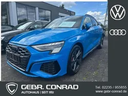 Turboblau Gebraucht 2022 Audi A3 Sportback S-Line Limousine | 30.789 € (Etwas zu teuer)