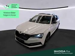 Moonweiß perleffekt (metallic) Gebraucht 2021 Skoda Superb SportLine Kombi | 26.999 € (Guter Preis)