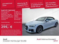 Weiß Gebraucht 2024 Audi A5 Cabriolet S-Line Cabrio | 43.890 € (Guter Preis)