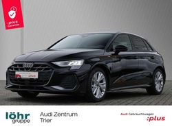 Schwarz (mythosschwarz metallic) Gebraucht 2025 Audi A3 Sportback S-Line Limousine | 36.480 € (Superpreis)