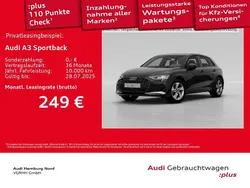 Mythosschwarz metallic Gebraucht 2024 Audi A3 Advanced Plus Limousine | 31.310 € (Fairer Preis)