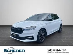 Moonweiß perleffekt (metallic) Gebraucht 2024 Skoda Fabia Monte Carlo Limousine | 21.480 € (Fairer Preis)