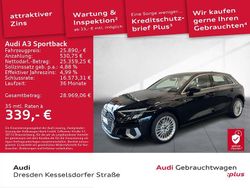 A2 brillantschwarz Gebraucht 2022 Audi A3 Advanced Limousine | 25.890 € (Fairer Preis)