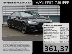 Mythosschwarz metallic Gebraucht 2022 Audi A5 Sportback S-Line Kleinwagen | 29.990 € (Fairer Preis)