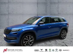 Raceblau metallic Gebraucht 2021 Skoda Kodiaq SportLine SUV | 35.930 € (Fairer Preis)