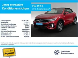 Rot Gebraucht 2024 VW T-Roc Cabriolet R-line Cabrio | 35.997 € (Fairer Preis)