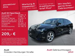 Mythosschwarz metallic Gebraucht 2024 Audi Q3 Sportback S-Line SUV | 45.890 € (Teuer)