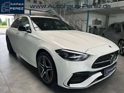 Polarweiß Gebraucht 2024 Mercedes C300e Premium Limousine | 50.890 € (Fairer Preis)