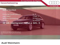 Schwarz (brillantschwarz) Neu 2025 Audi A3 Sportback e-tron Ambiente Limousine | 41.989 € (Fairer Preis)