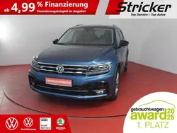 Blau (blue silk metallic) Gebraucht 2020 VW Tiguan Allspace R-line SUV | 28.950 € (Superpreis)