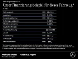 Lack selenitgrau (metallic) Gebraucht 2024 Mercedes C180 Avantgarde Limousine | 39.470 € (Fairer Preis)