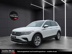 Pure white Gebraucht 2021 VW Tiguan Elegance SUV | 27.990 € (Teuer)