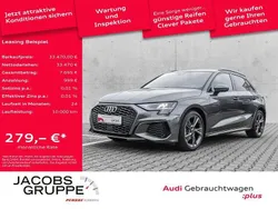 Grau Gebraucht 2024 Audi A3 Sportback S-Line Limousine | 33.470 € (Fairer Preis)