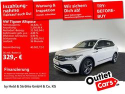 Pure white Gebraucht 2022 VW Tiguan Allspace R-line SUV | 36.820 € (Fairer Preis)