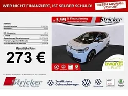 Weiß (gletscherweiß metallic schwarz) Gebraucht 2020 VW ID.3 Kleinwagen | 22.948 € (Fairer Preis)