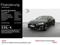Schwarz Gebraucht 2022 Audi A5 Sportback S-Line Kleinwagen | 39.890 € (Etwas zu teuer)