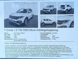 Silber Gebraucht 2023 VW T-Cross Move SUV | 25.000 € (Fairer Preis)