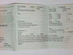 Blau Gebraucht 2003 VW Sharan Van / Kleinbus | 1.000 € (Guter Preis)