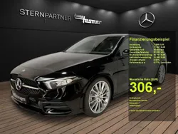 Schwarz Gebraucht 2022 Mercedes A180 AMG Limousine | 28.349 € (Fairer Preis)