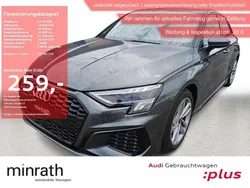 Grau Gebraucht 2024 Audi A3 Sportback S-Line Limousine | 32.380 € (Superpreis)