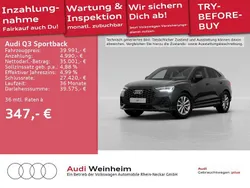 Schwarz Gebraucht 2024 Audi Q3 Sportback S-Line SUV | 39.991 € (Fairer Preis)