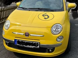 Gelb Gebraucht 2008 Fiat 500 Lounge Kleinwagen | 3.900 € (Fairer Preis)