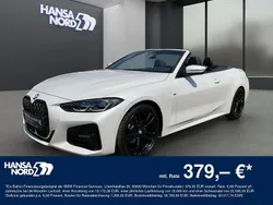 Weiss / mineralweiss (metallic) Gebraucht 2021 BMW 420 M Sport Cabrio | 41.990 € (Fairer Preis)