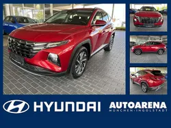 Sunset red / mic Gebraucht 2021 Hyundai Tucson Trend SUV | 18.975 € (Guter Preis)