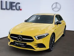 Gelb Gebraucht 2021 Mercedes A250 AMG Limousine | 29.900 € (Fairer Preis)
