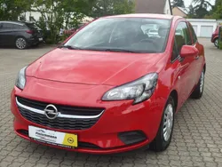 Rot Gebraucht 2016 Opel Corsa Selection Limousine | 5.895 € (Etwas zu teuer)