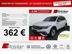 Weiß (pure white) Gebraucht 2024 VW Tiguan Allspace Life SUV | 33.950 € (Superpreis)