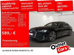 Brillantschwarz Gebraucht 2023 Audi A6 S-Line Limousine | 44.420 € (Guter Preis)