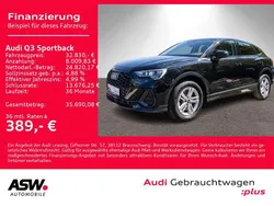 Mythosschwarz metallic Gebraucht 2022 Audi Q3 Sportback Ambiente SUV | 32.830 € (Guter Preis)