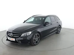 Schwarz Gebraucht 2018 Mercedes C300 AMG line Kombi | 25.890 € (Fairer Preis)