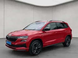 Rot Gebraucht 2024 Skoda Karoq SportLine SUV | 34.590 € (Etwas zu teuer)