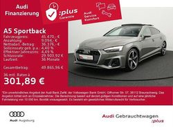Grau Gebraucht 2024 Audi A5 Sportback S-Line Kleinwagen | 45.470 € (Etwas zu teuer)