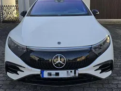 Weiß Gebraucht 2021 Mercedes EQS450+ AMG line Limousine | 59.999 € (Guter Preis)