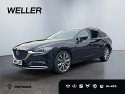 Schwarz Gebraucht 2023 Mazda 6 Sports-Line Kombi | 25.940 € (Fairer Preis)