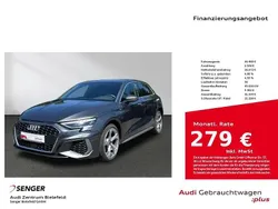 Grau Gebraucht 2022 Audi A3 Sportback e-tron S-Line Limousine | 36.480 €