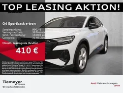 Weiß Gebraucht 2024 Audi Q4 Sportback e-tron S-Line SUV | 51.490 € (Fairer Preis)